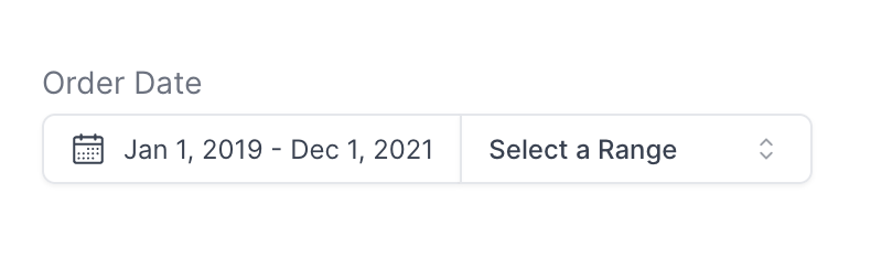 date range using a query